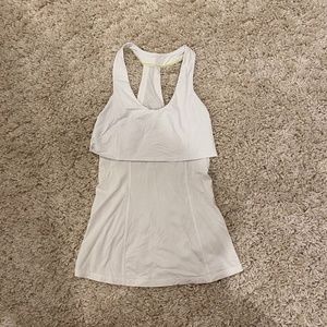 LULULEMON white tank Size 4!
